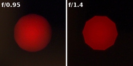 Voigtlander Nokton 17.5 mm f/0.95 Aspherical - Chromatic and spherical aberration