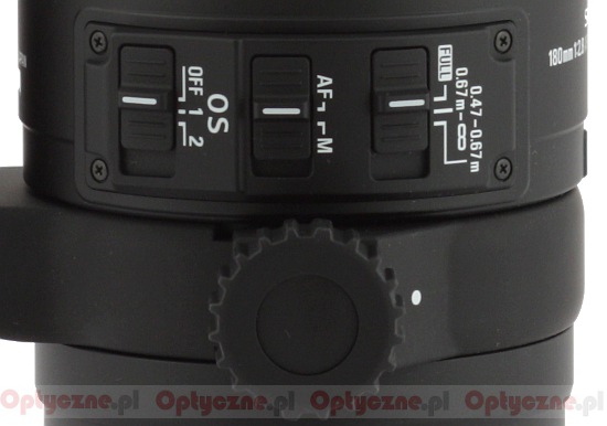 Sigma 180 mm f/2.8 APO Macro EX DG OS HSM - Build quality and image stabilization Sigma 180 mm f/2.8 APO Macro EX DG OS HSM - Build quality and image stabilization