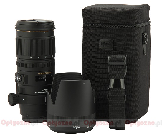 Sigma 50-150 mm f/2.8 APO EX DC OS HSM - Build quality and image stabilization