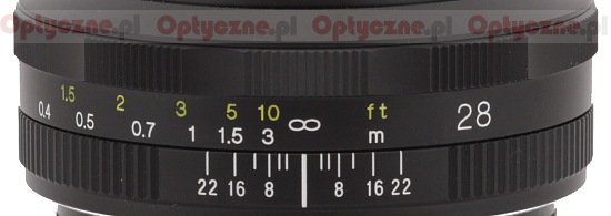 Voigtlander Color Skopar 28 mm f/2.8 SL II - Focusing