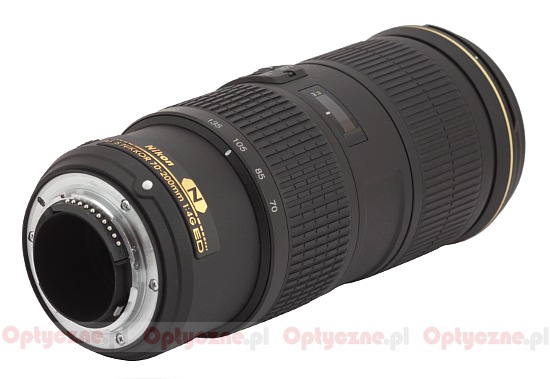 Nikon Nikkor AF-S 70-200 mm f/4.0G ED VR - Build quality and image stabilization