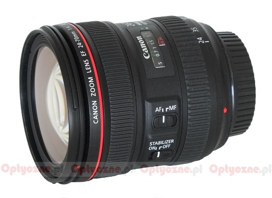 Canon EF 24-70 mm f/4L IS USM - Build quality and image stabilization
