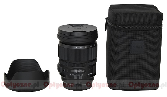 Sigma A 24-105 mm f/4 DG OS HSM - Build quality and image stabilization