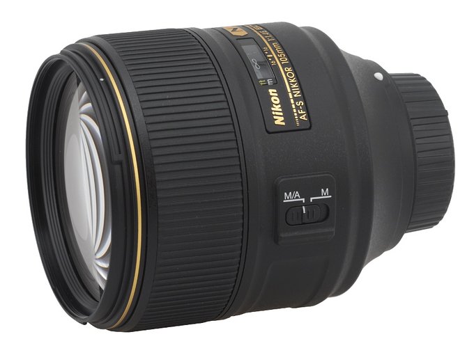 What is the focal length of the Nikkor AF-S 105 mm f/1.4E ED?