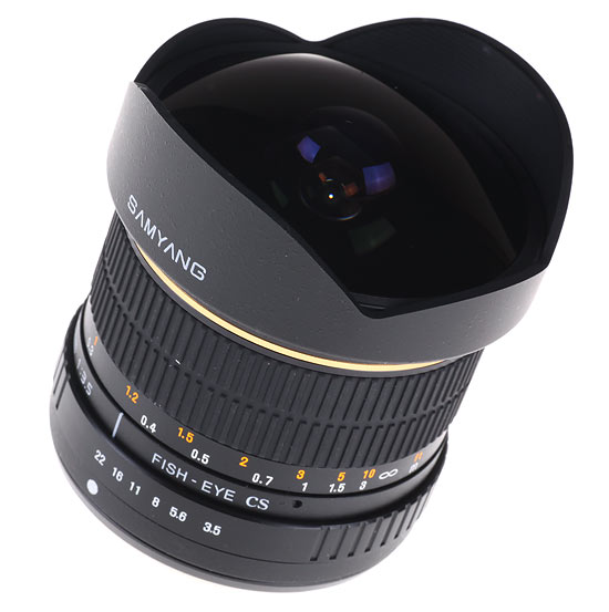 Samyang 8 mm fish-eye and 85 mm f/1.4 with Olympus 4/3 mount
